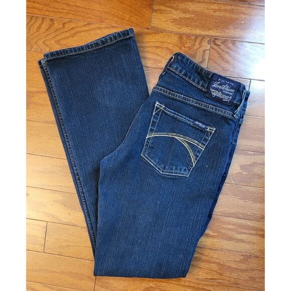 Levi Strauss Women’s Signature Bootcut Blue Misses Size 4 Denim Jeans - Picture 14 of 14